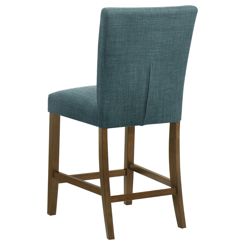 Sillas de comedor tapizadas Paxton de altura de mostrador, verdes (juego de 2)