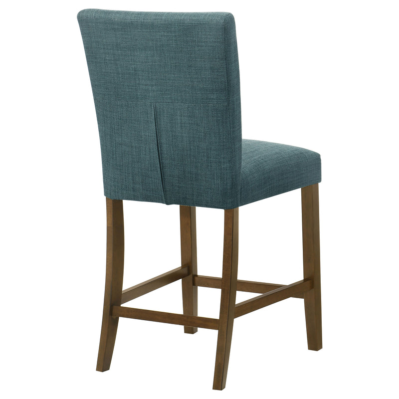 Sillas de comedor tapizadas Paxton de altura de mostrador, verdes (juego de 2)