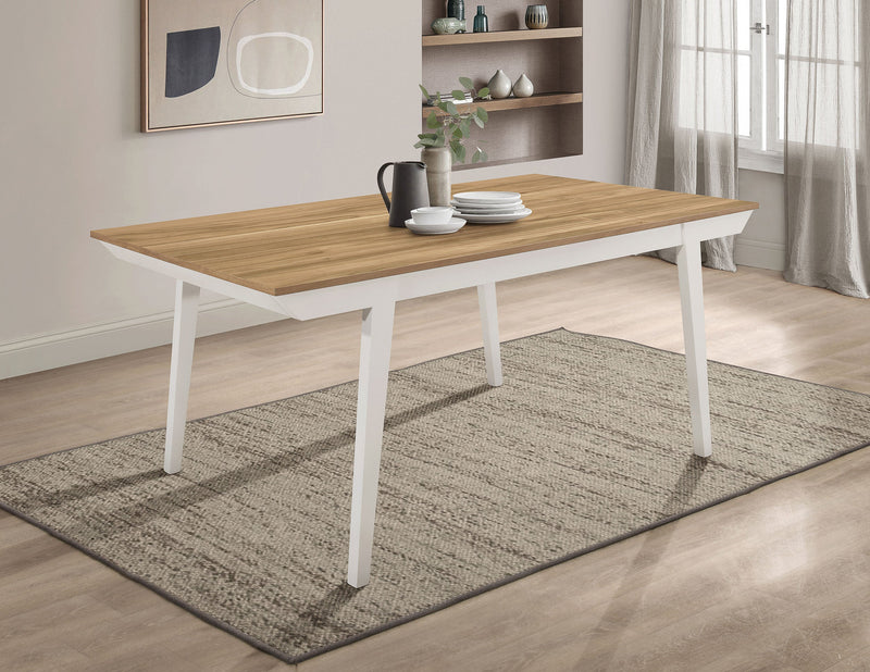 Mesa de comedor rectangular de madera Nogales de 71 pulgadas