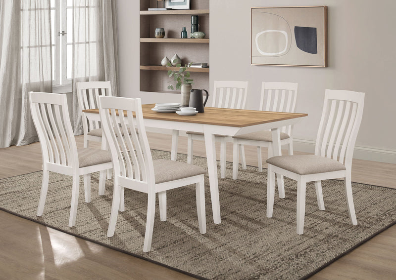 Mesa de comedor rectangular de madera Nogales de 71 pulgadas