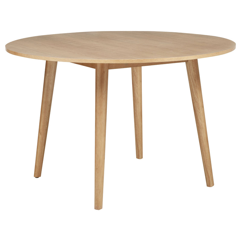 Mesa de comedor redonda de madera Andrews de 48 pulgadas, fresno claro