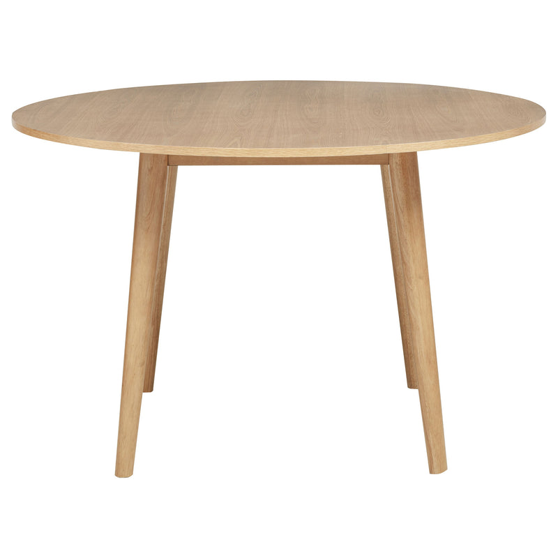 Mesa de comedor redonda de madera Andrews de 48 pulgadas, fresno claro