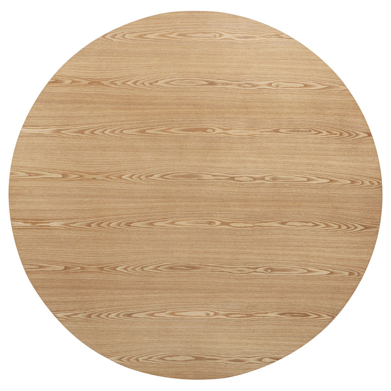 Mesa de comedor redonda de madera Andrews de 48 pulgadas, fresno claro