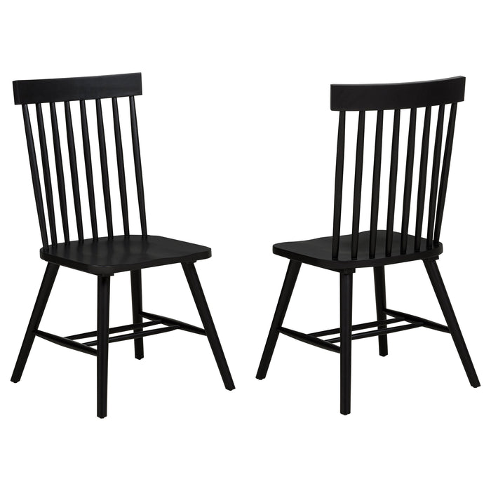 Andrews Windsor Spindle Back Dining Side Chair (Set of 2)
