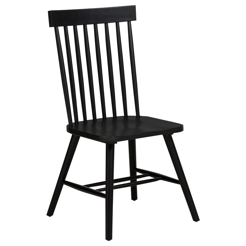 Silla de comedor lateral Andrews Windsor con respaldo de husillo (juego de 2)