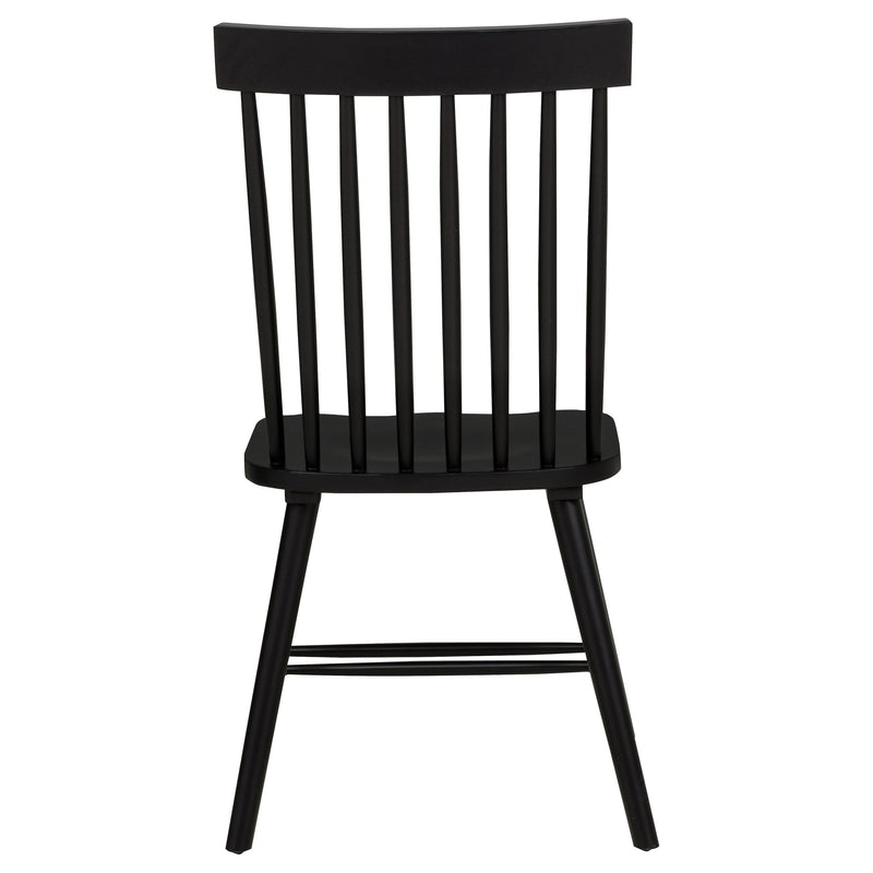 Silla de comedor lateral Andrews Windsor con respaldo de husillo (juego de 2)