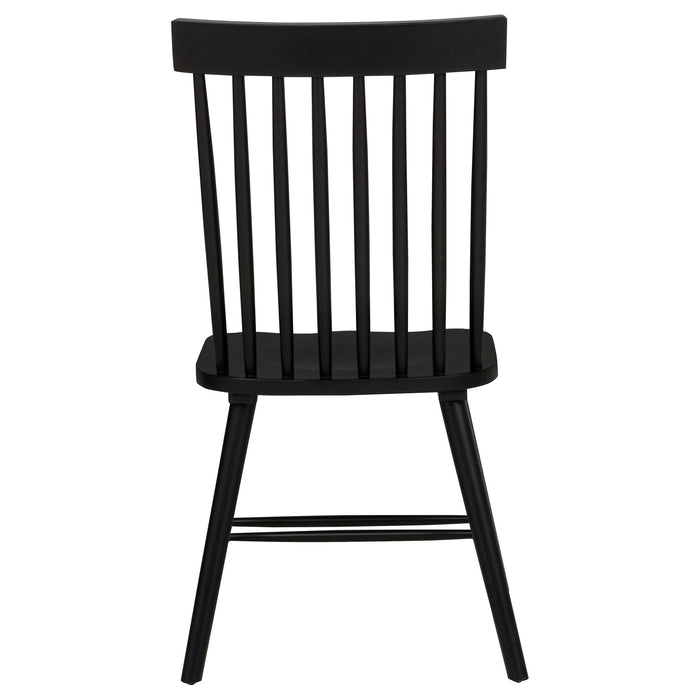 Andrews Windsor Spindle Back Dining Side Chair (Set of 2)
