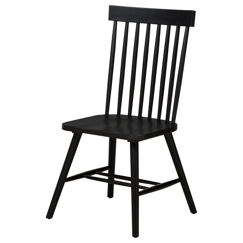 Silla de comedor lateral Andrews Windsor con respaldo de husillo (juego de 2)