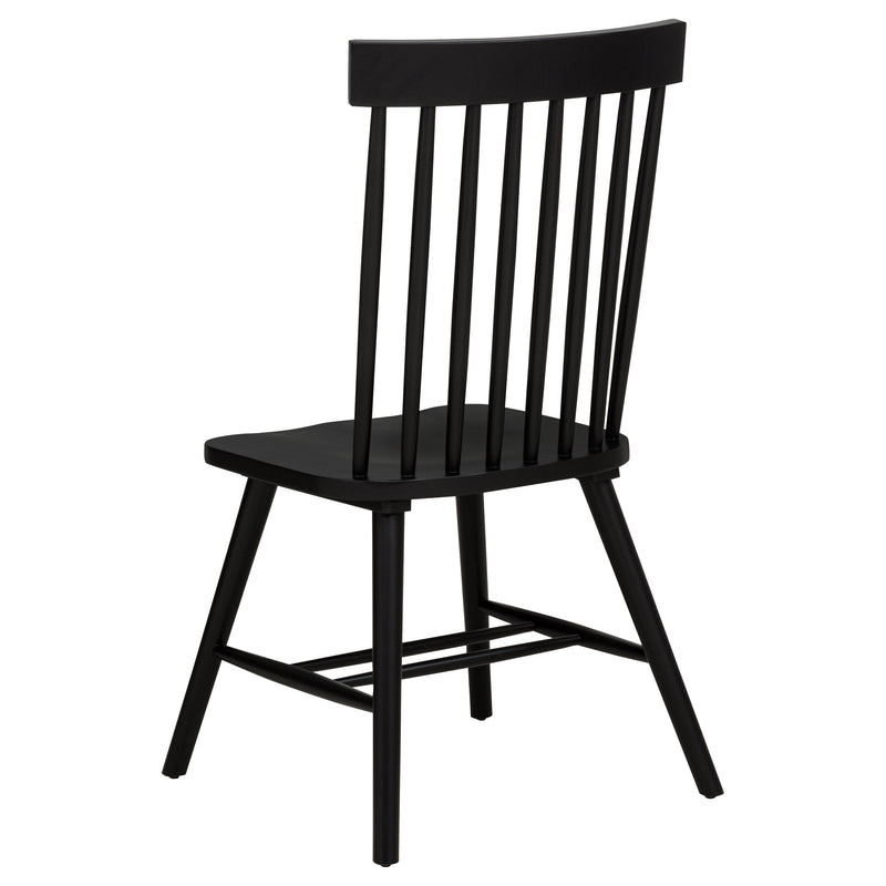 Silla de comedor lateral Andrews Windsor con respaldo de husillo (juego de 2)