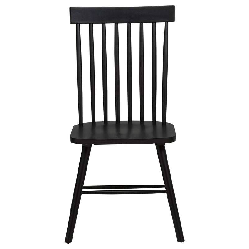 Silla de comedor lateral Andrews Windsor con respaldo de husillo (juego de 2)