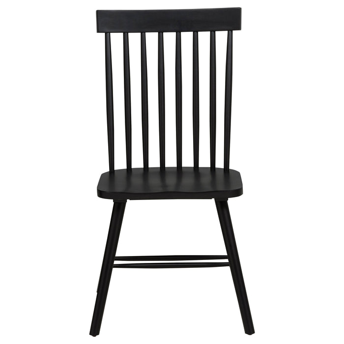 Andrews Windsor Spindle Back Dining Side Chair (Set of 2)