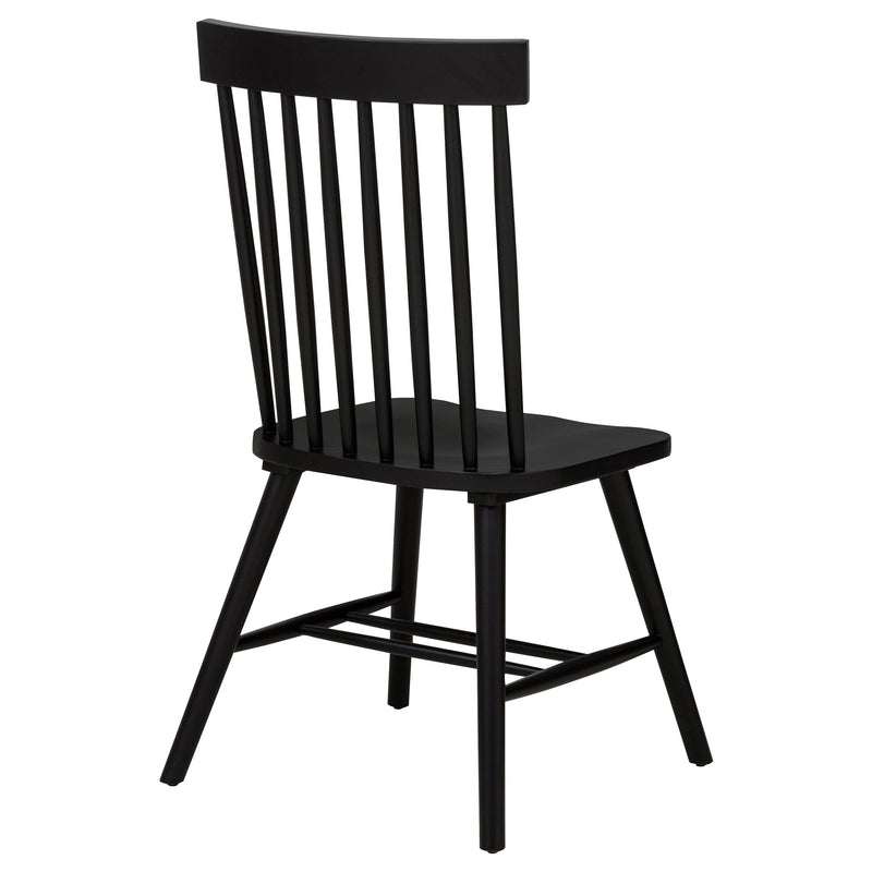 Silla de comedor lateral Andrews Windsor con respaldo de husillo (juego de 2)
