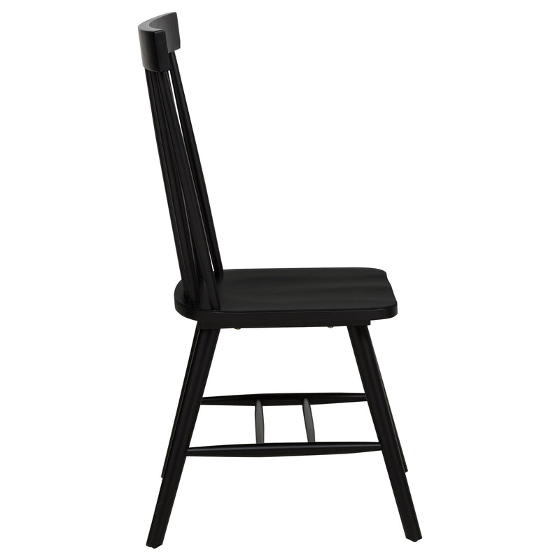 Silla de comedor lateral Andrews Windsor con respaldo de husillo (juego de 2)