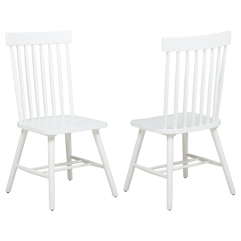 Silla de comedor lateral Andrews Windsor con respaldo de husillo (juego de 2)
