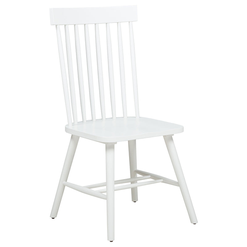Silla de comedor lateral Andrews Windsor con respaldo de husillo (juego de 2)