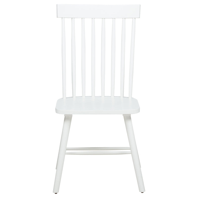 Silla de comedor lateral Andrews Windsor con respaldo de husillo (juego de 2)