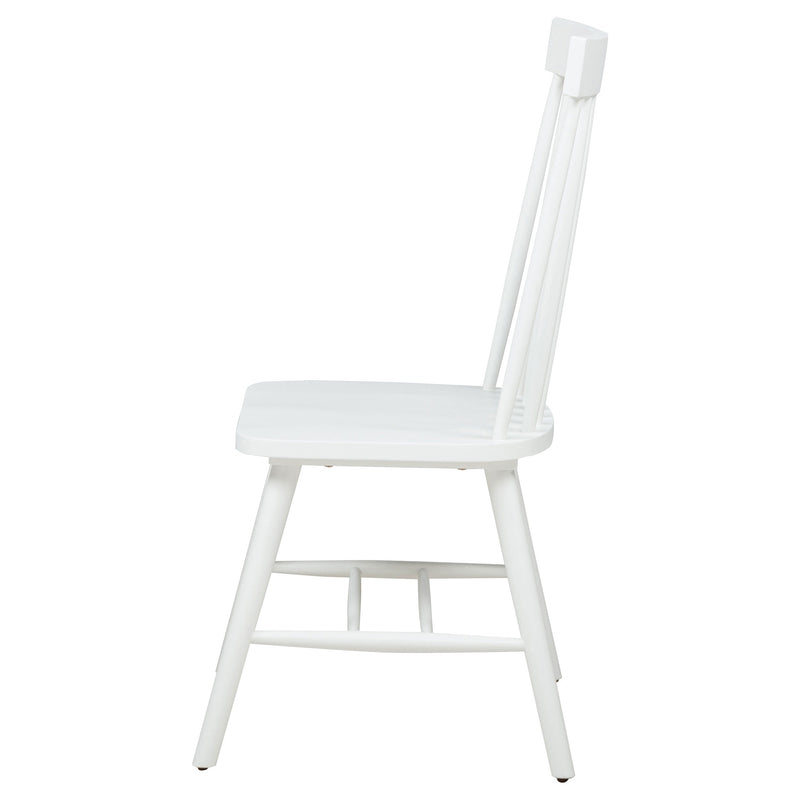 Silla de comedor lateral Andrews Windsor con respaldo de husillo (juego de 2)
