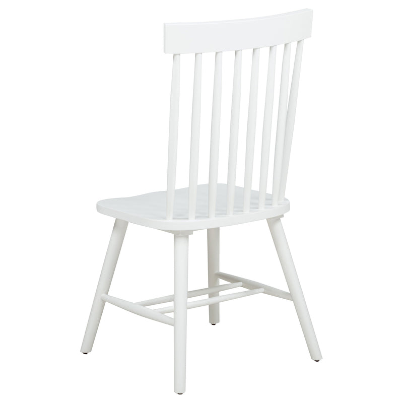 Silla de comedor lateral Andrews Windsor con respaldo de husillo (juego de 2)