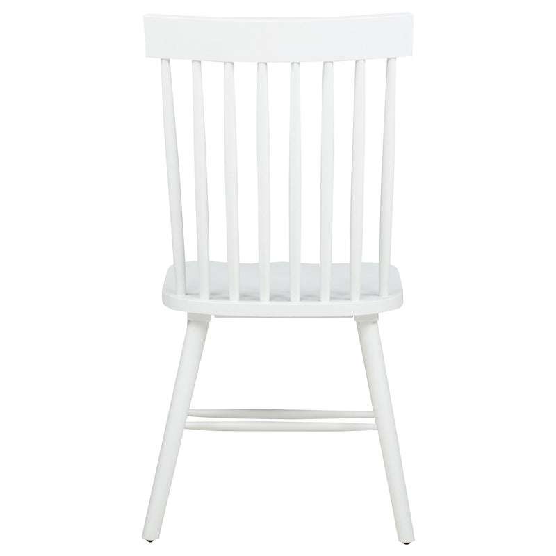 Silla de comedor lateral Andrews Windsor con respaldo de husillo (juego de 2)