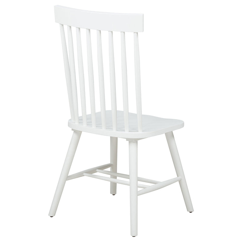 Silla de comedor lateral Andrews Windsor con respaldo de husillo (juego de 2)
