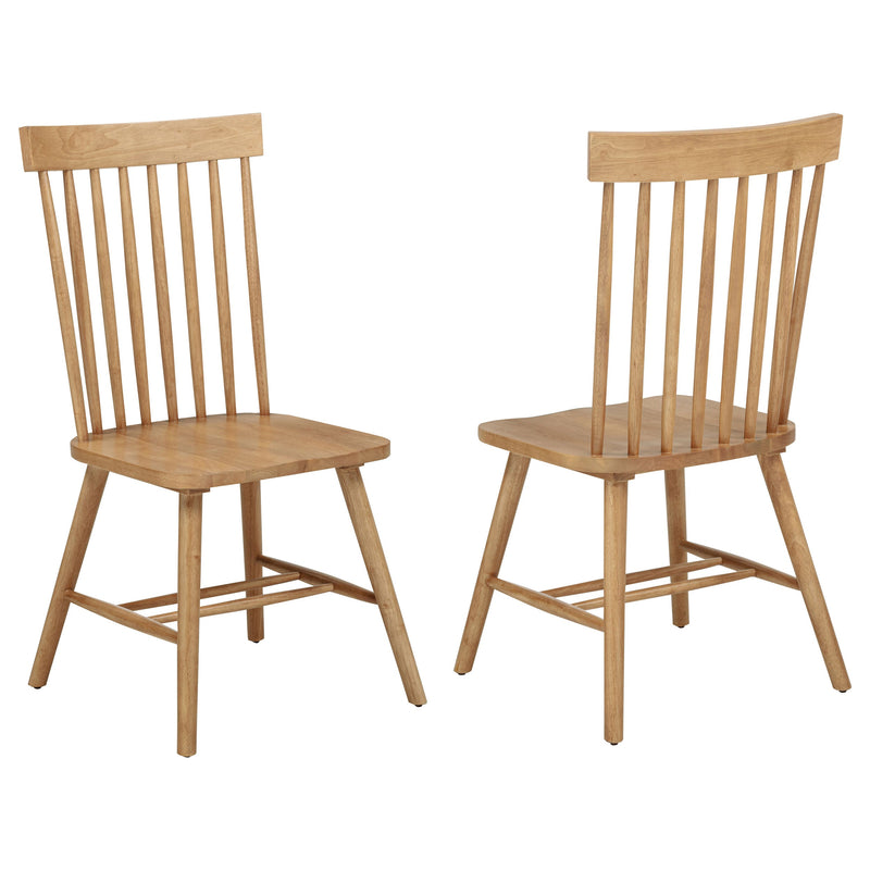 Silla de comedor lateral Andrews Windsor con respaldo de husillo (juego de 2)