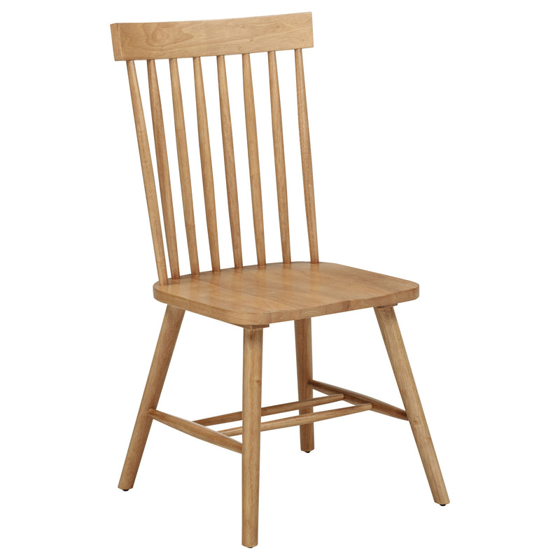 Silla de comedor lateral Andrews Windsor con respaldo de husillo (juego de 2)
