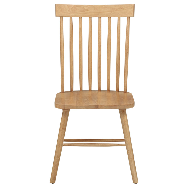 Silla de comedor lateral Andrews Windsor con respaldo de husillo (juego de 2)