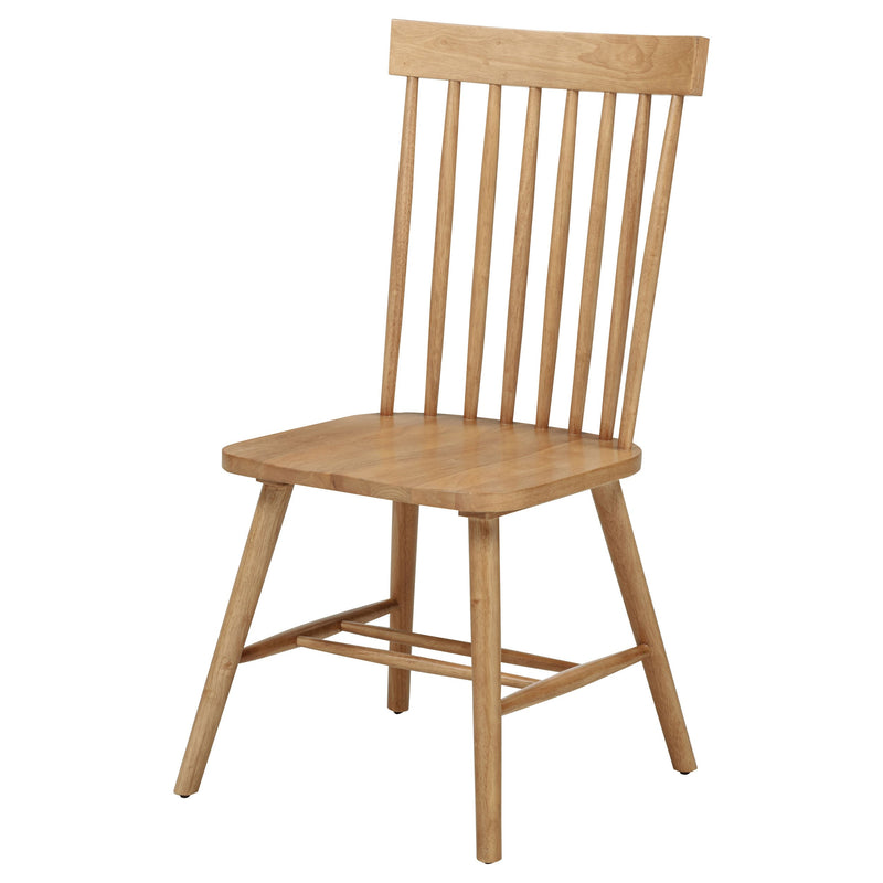Silla de comedor lateral Andrews Windsor con respaldo de husillo (juego de 2)