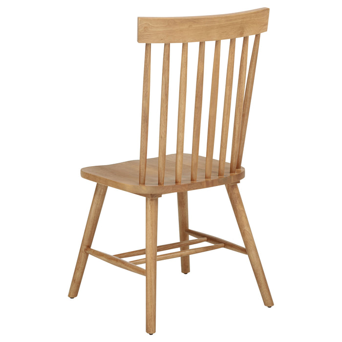 Andrews Windsor Spindle Back Dining Side Chair (Set of 2)