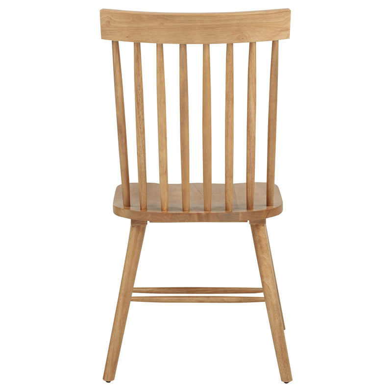 Silla de comedor lateral Andrews Windsor con respaldo de husillo (juego de 2)