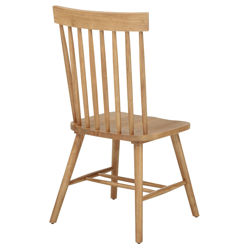 Silla de comedor lateral Andrews Windsor con respaldo de husillo (juego de 2)