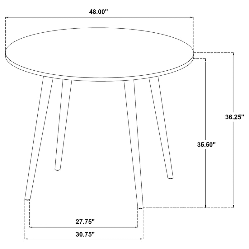 Andrews 48-inch Round Counter Height Dining Table Light Ash