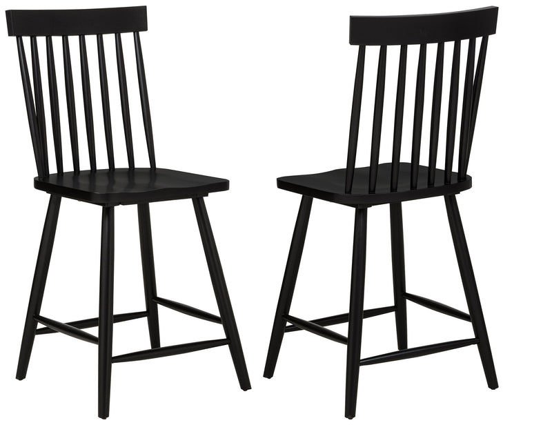 Sillas de comedor Andrews Windsor de altura de mostrador (juego de 2)