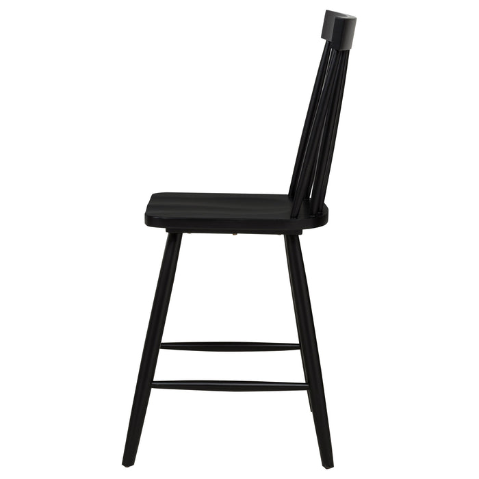 Andrews Windsor Counter Height Dining Side Chair (Set of 2)