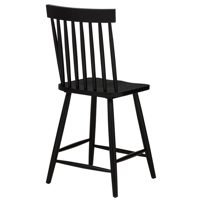 Andrews Windsor Counter Height Dining Side Chair (Set of 2)
