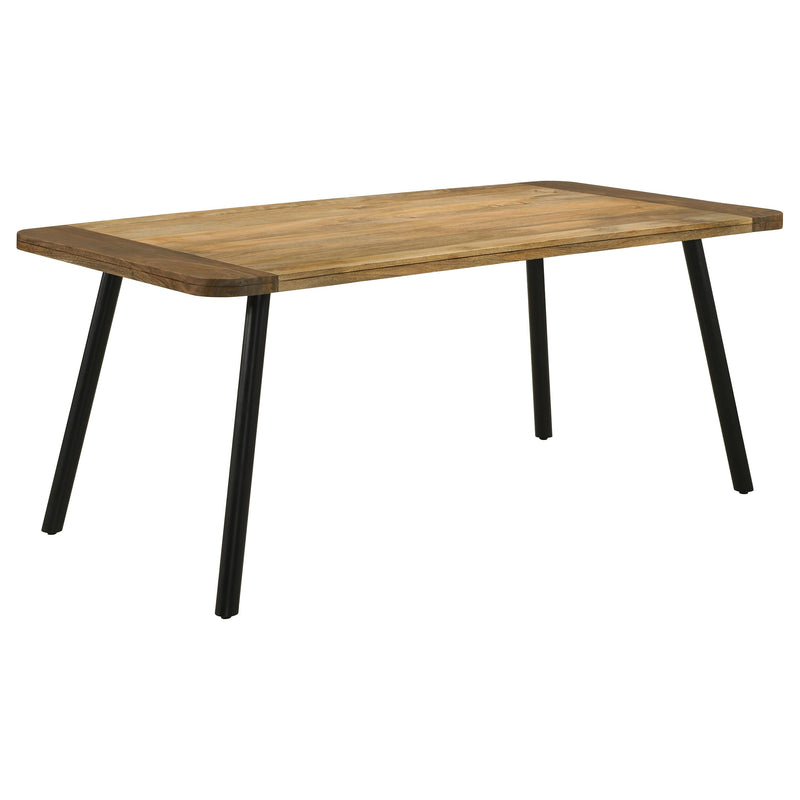Mesa de comedor Maverick de 70 pulgadas de madera maciza de mango natural