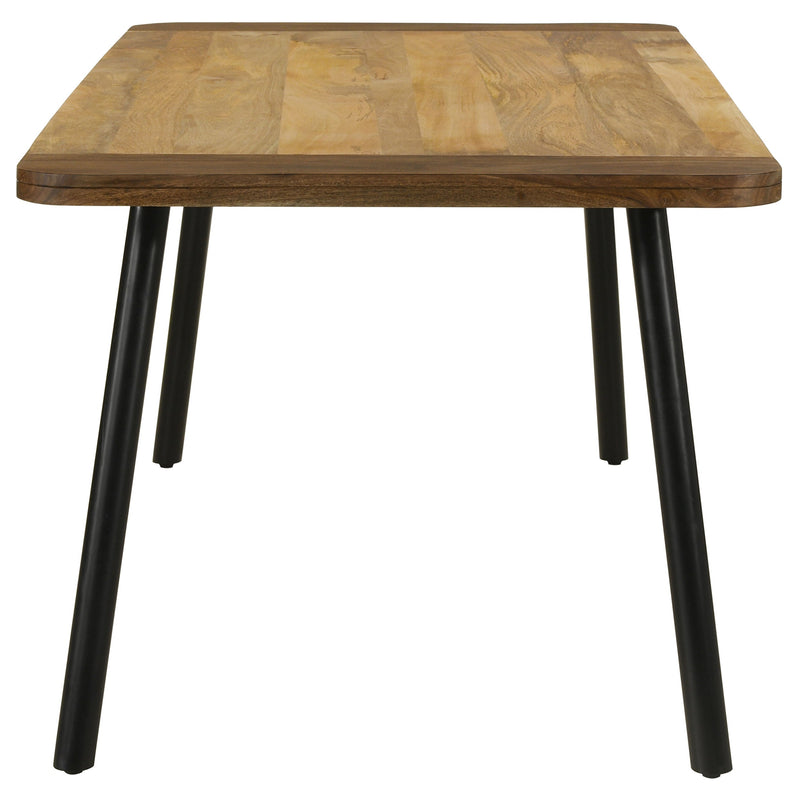 Mesa de comedor Maverick de 70 pulgadas de madera maciza de mango natural
