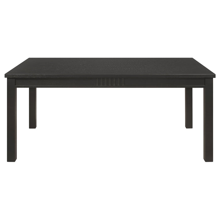 Marbrisa  Rectangular Dining Table Set Matte Black