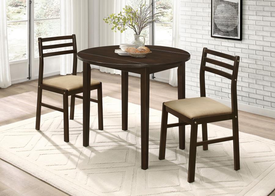 Bucknell Round Drop Leaf Dining Table Set
