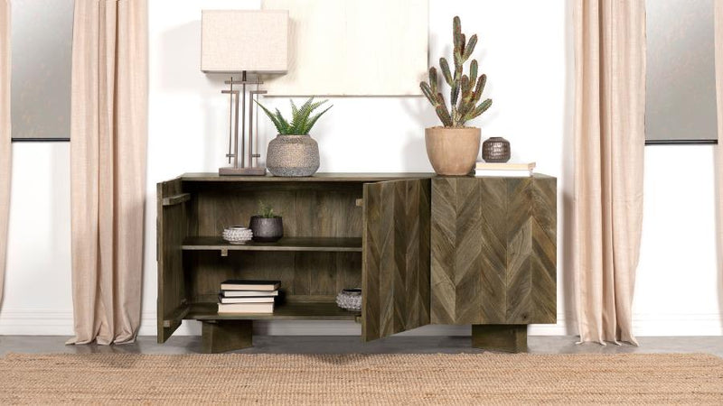 Tyler 3-door Solid Wood Sideboard Buffet Cabinet