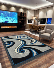 STAR Rug DESIGN 1308 Turquoise 5x8 (5'2x7'5")"