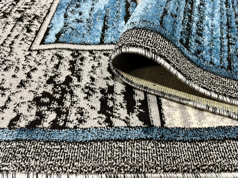 STAR Rug DESIGN 1309 Grey 5x8 (5'2x7'5")"