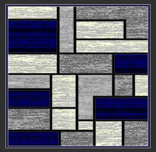 STAR Rug DESIGN 1309 Navy 8x11 (7'8x10'8")"