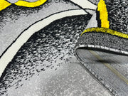 STAR Rug DESIGN 1310 Grey 5x8 (5'2x7'5")"