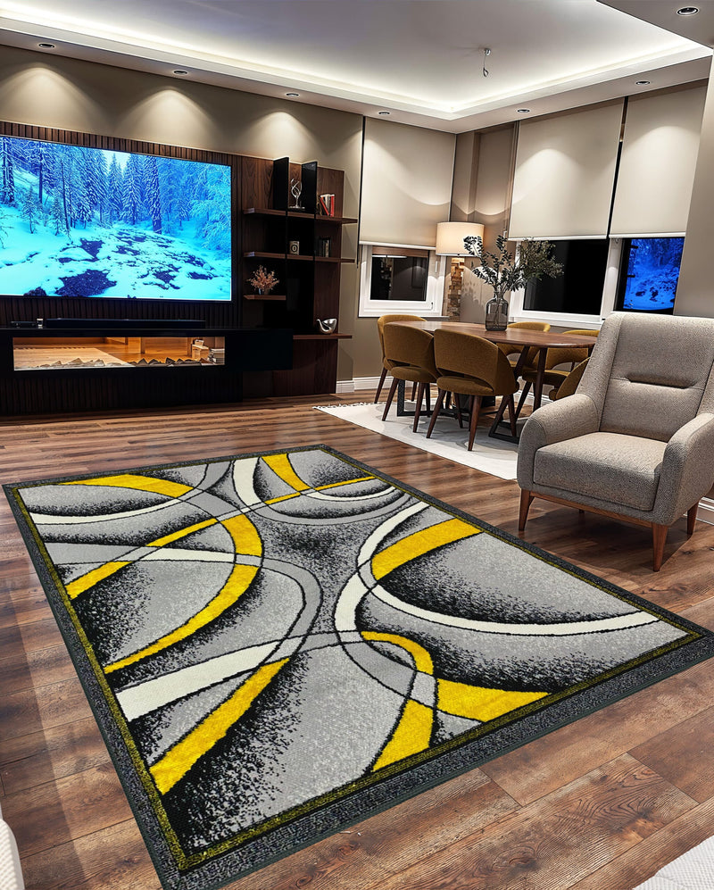 STAR Rug DESIGN 1310 Navy 5x8 (5'2x7'5")"