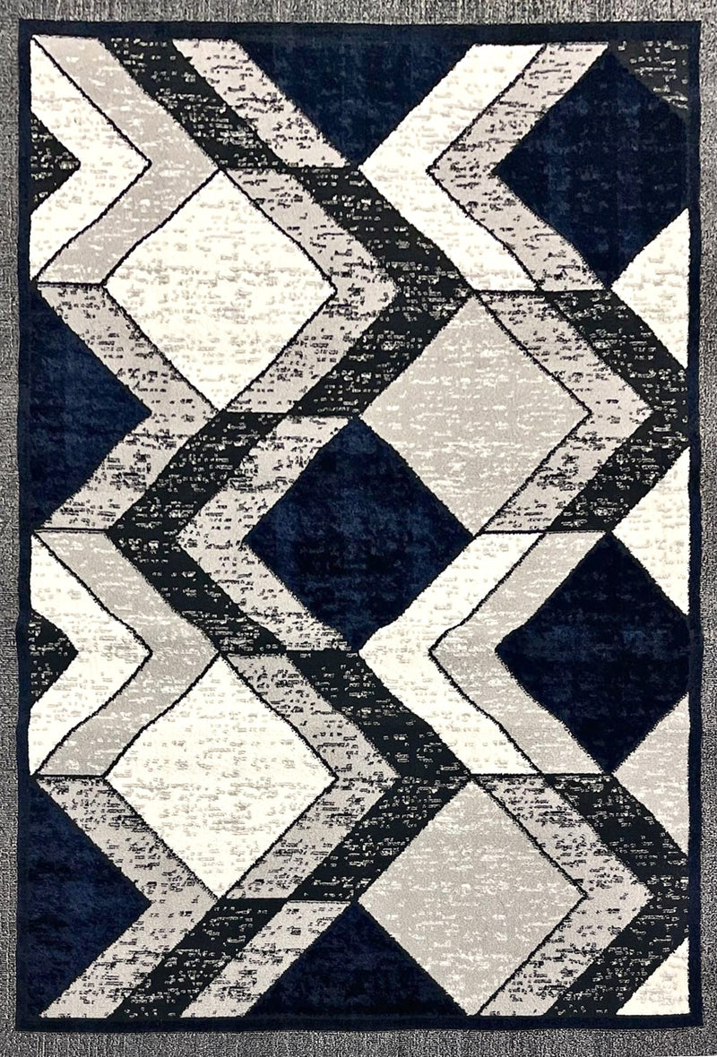STAR Rug DESIGN 1312 Navy 5x8 (5'2x7'5")"