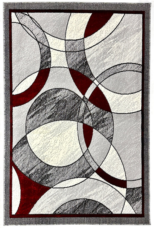 STAR Rug DESIGN 1314 Red 5x8 (5'2x7'5")"