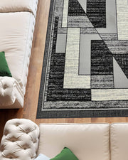 STAR Rug DESIGN 1316 Grey 5x8 (5'2x7'5")"