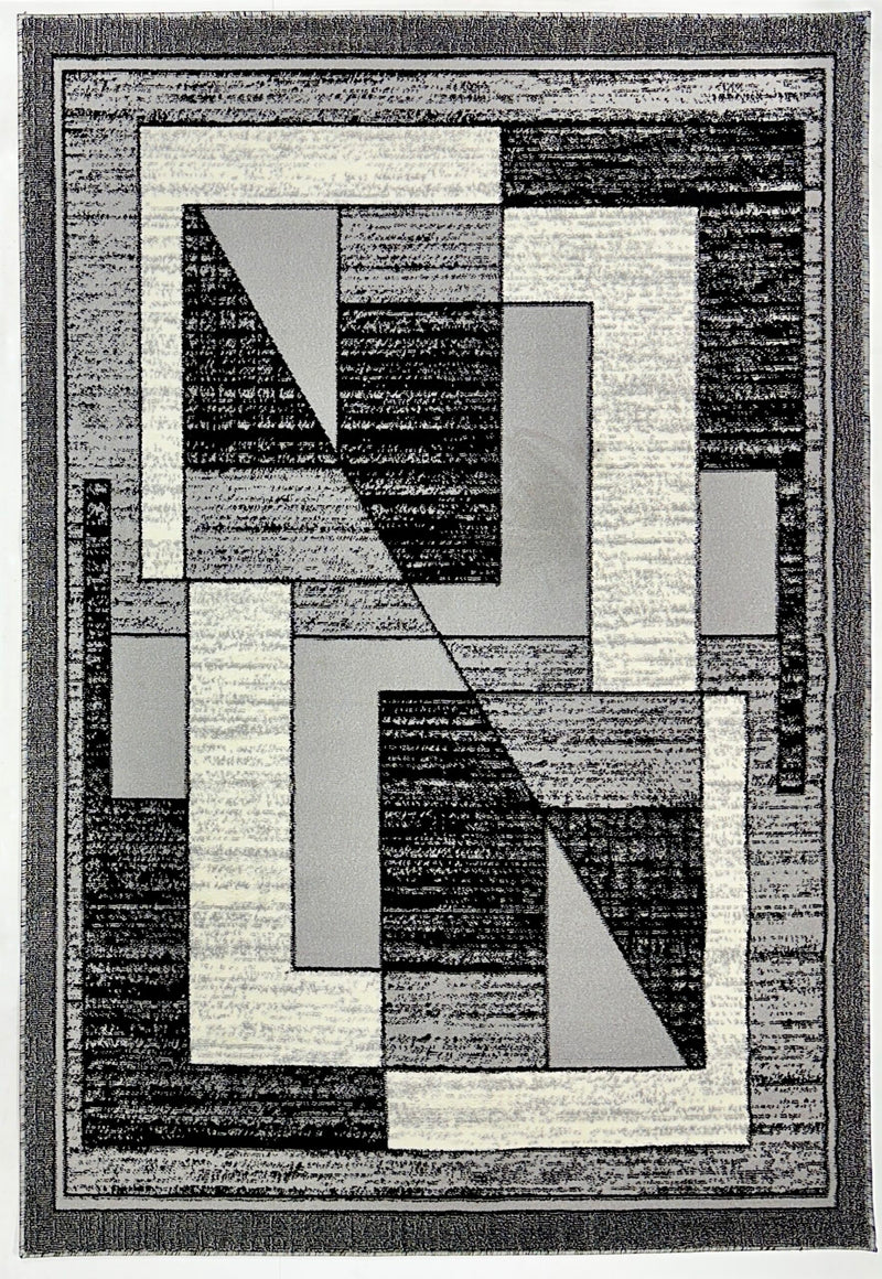 STAR Rug DESIGN 1316 Black 8x11 (7'8x10'8")"