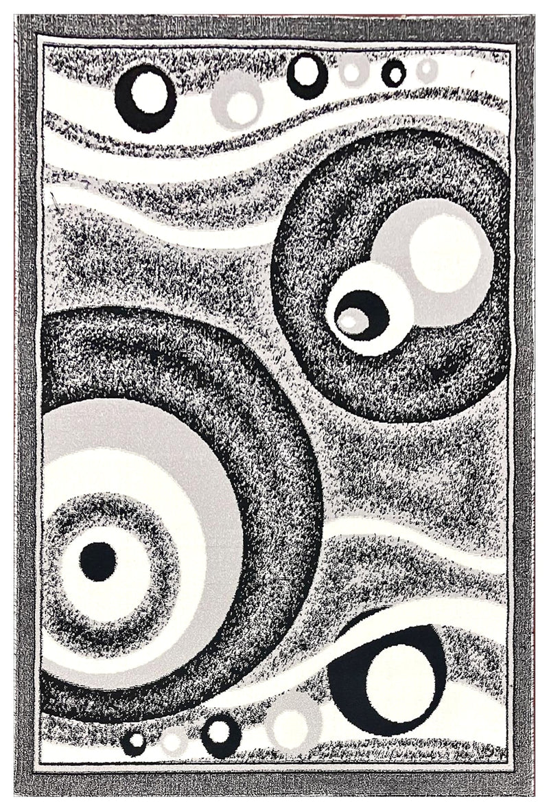 STAR Rug DESIGN 1320 Black 8x11 (7'8x10'8")"